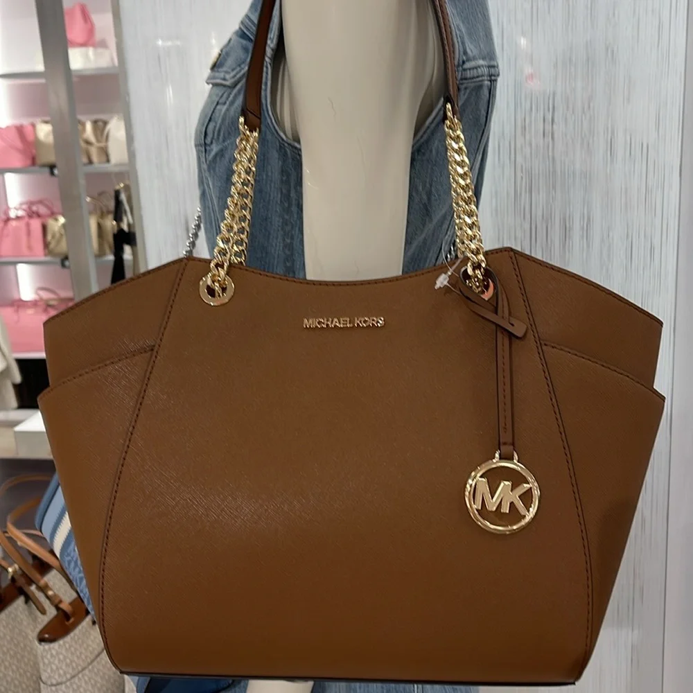 Michael Kors MICHAEL KORS Jet Set Large Saffiano Leather Shoulder Tote Bag NWT